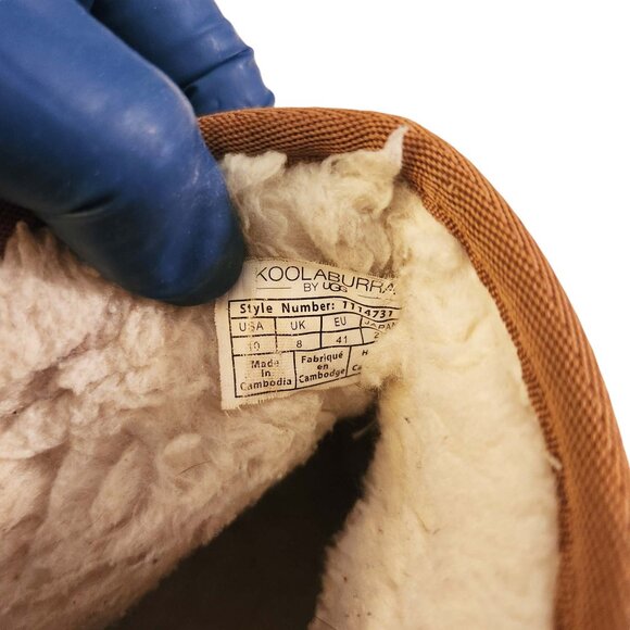 UGG Koolabura Victoria Mini Boots Sz 10 Chestnut Bows Brown Ankle #1114731 - Picture 8 of 9